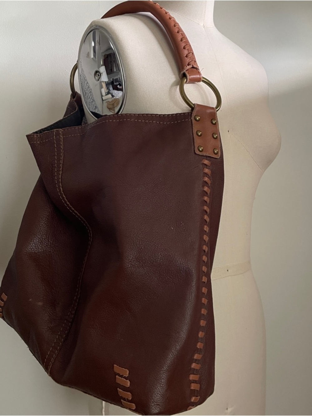 Lucky Brand Brown Leather Hobo Bag - Classic Women’s Shoulder Bag - Picture 10 of 10
